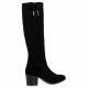 Vidi studio Bottes cuir velours noir