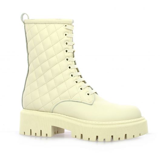 Pao Boots cuir beige