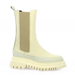 Pao Boots cuir beige