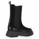 Pao Boots cuir velours noir