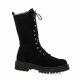 Pao Boots cuir velours noir