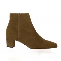 Anyo Boots cuir velours marron