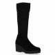 Pao Bottes cuir velours noir