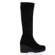 Pao Bottes cuir velours noir