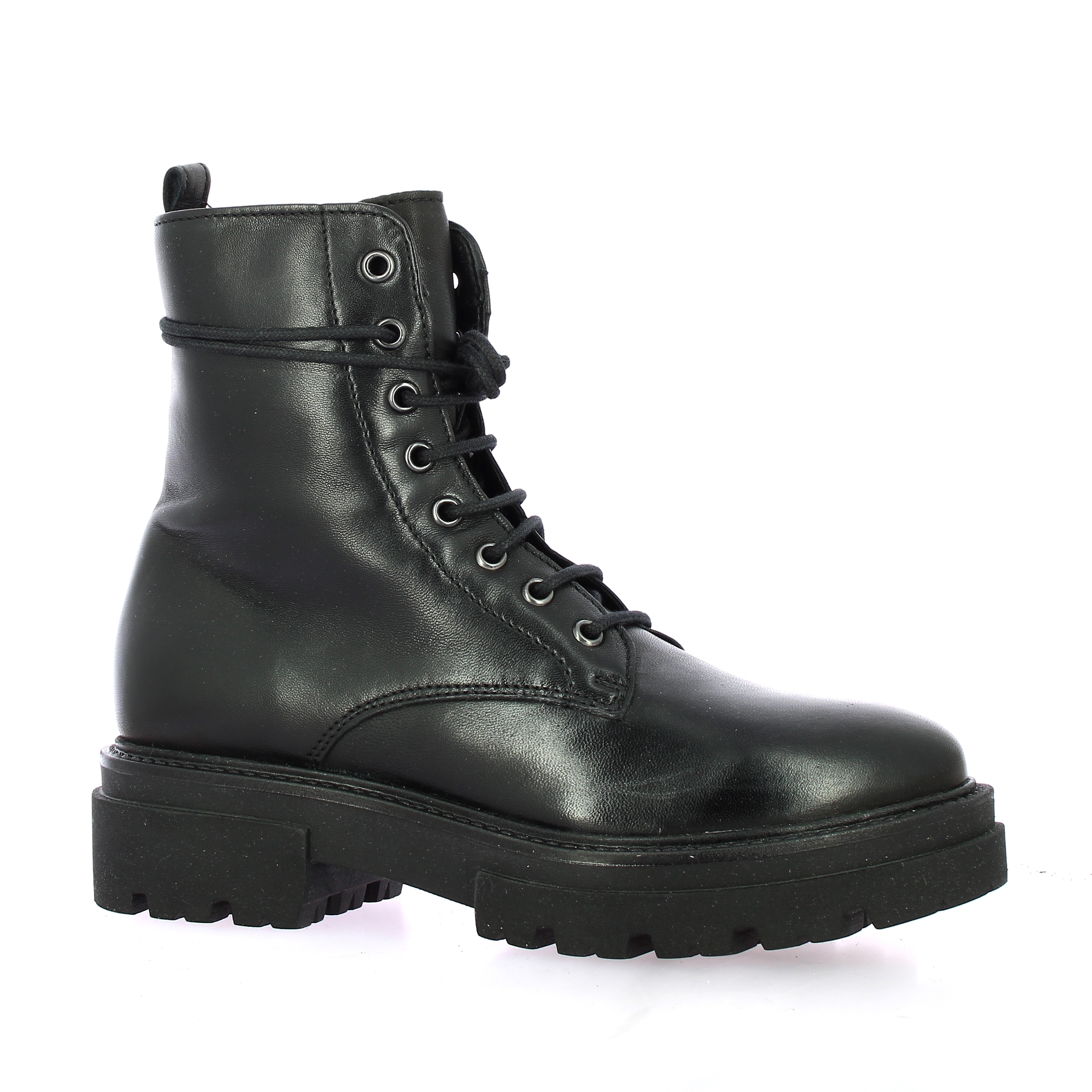 Firenze Chaussures rangers cuir noir under239