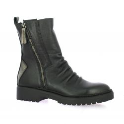 Lune et l'autre Boots cuir noir