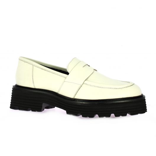 Studio mode Mocassins cuir beige