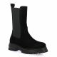 Impact Boots cuir velours noir