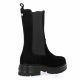 Impact Boots cuir velours noir