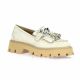 Pao Mocassins cuir nubuck beige