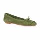 Reqins Ballerines cuir velours olive