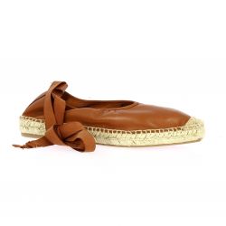 Exit Espadrille cuir cognac