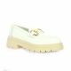 Pao Mocassins cuir blanc