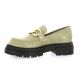 Pao Mocassins cuir velours taupe