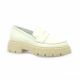 Pao Mocassins cuir blanc