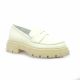 Pao Mocassins cuir blanc