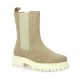 Impact Boots cuir velours taupe