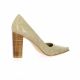 Vidi studio Escarpins cuir serpent beige