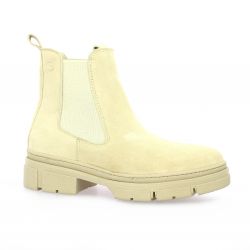 Tamaris Boots cuir nubuck beige