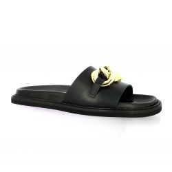 Sweet lemon Mules cuir noir