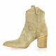 Stm Boots cuir velours taupe