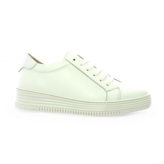 So send Baskets cuir blanc/croco