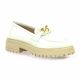 Sweet lemon Mocassins cuir nubuck blanc