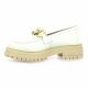 Sweet lemon Mocassins cuir nubuck blanc