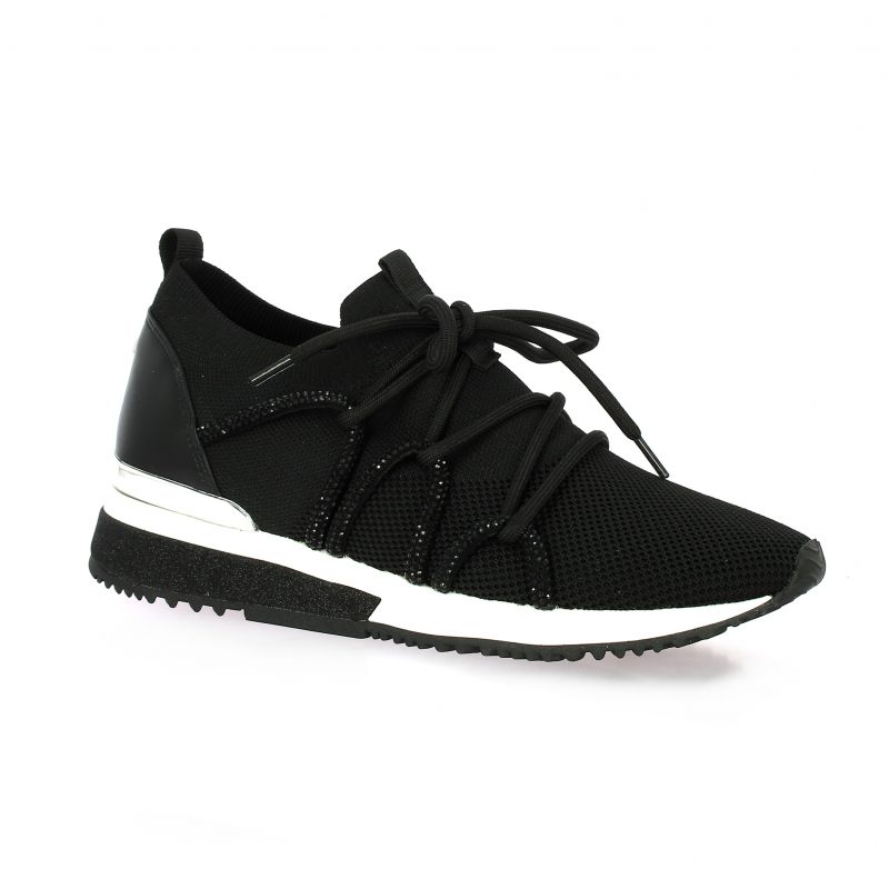 Reqins baskets toile noir Isatis