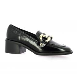 Spaziozero Mocassins cuir vernis noir