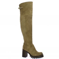 Spaziozero Genouilleres cuir velours taupe