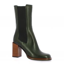Fremilu Boots cuir kaki