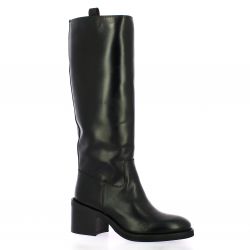 Stm Bottes cuir noir