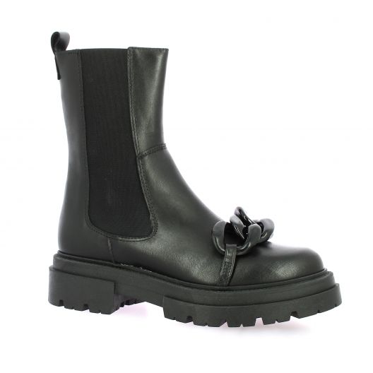 Pao Boots cuir noir