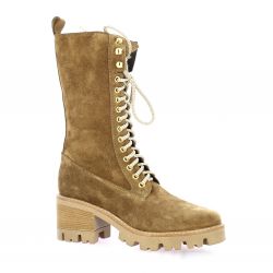 Pao Rangers cuir velours camel