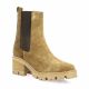 Pao Boots cuir velours camel