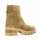 Pao Boots cuir velours camel