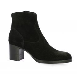 Spaziozero Boots cuir velours noir