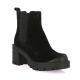 Spaziozero Boots cuir velours noir