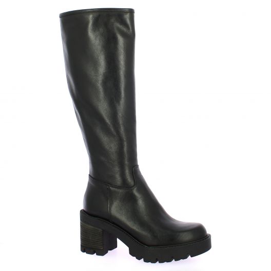 Spaziozero Bottes cuir noir