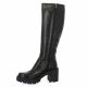 Spaziozero Bottes cuir noir