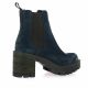 Spaziozero Boots cuir velours marine