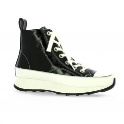 Rosemetal Baskets cuir vernis noir