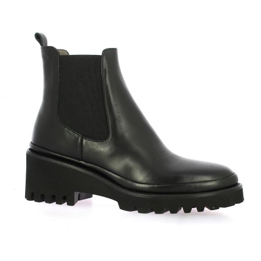 Xsa Boots cuir noir