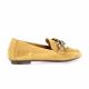 Reqins Mocassins cuir velours cognac