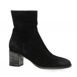 Paoyama Boots cuir velours noir
