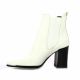 Pao Boots cuir croco blanc