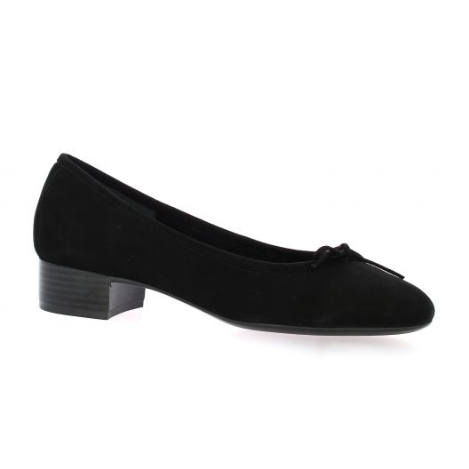 Reqins Ballerines cuir velours noir