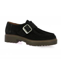 Exit Derby cuir velours noir