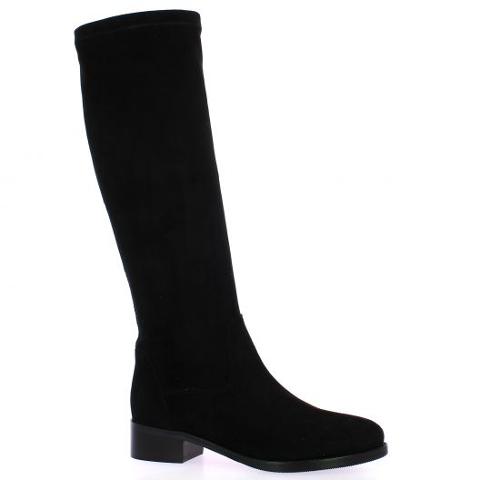 Exit Boots cuir velours noir